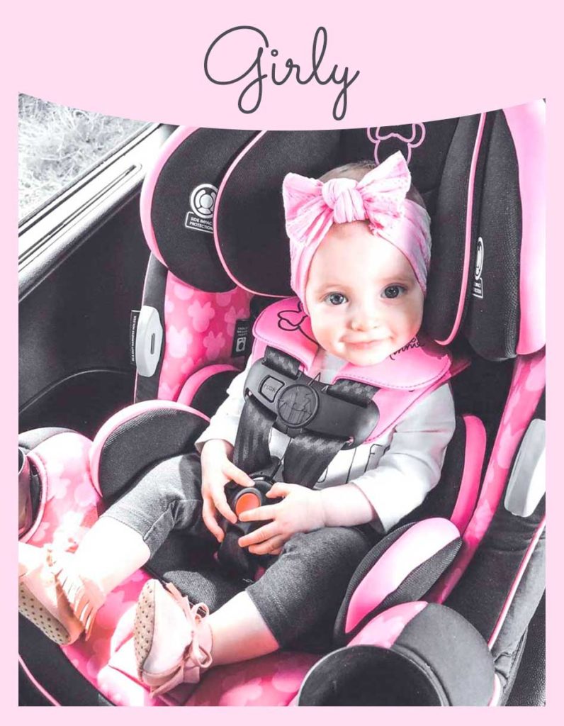 girly cars seats for baby girl