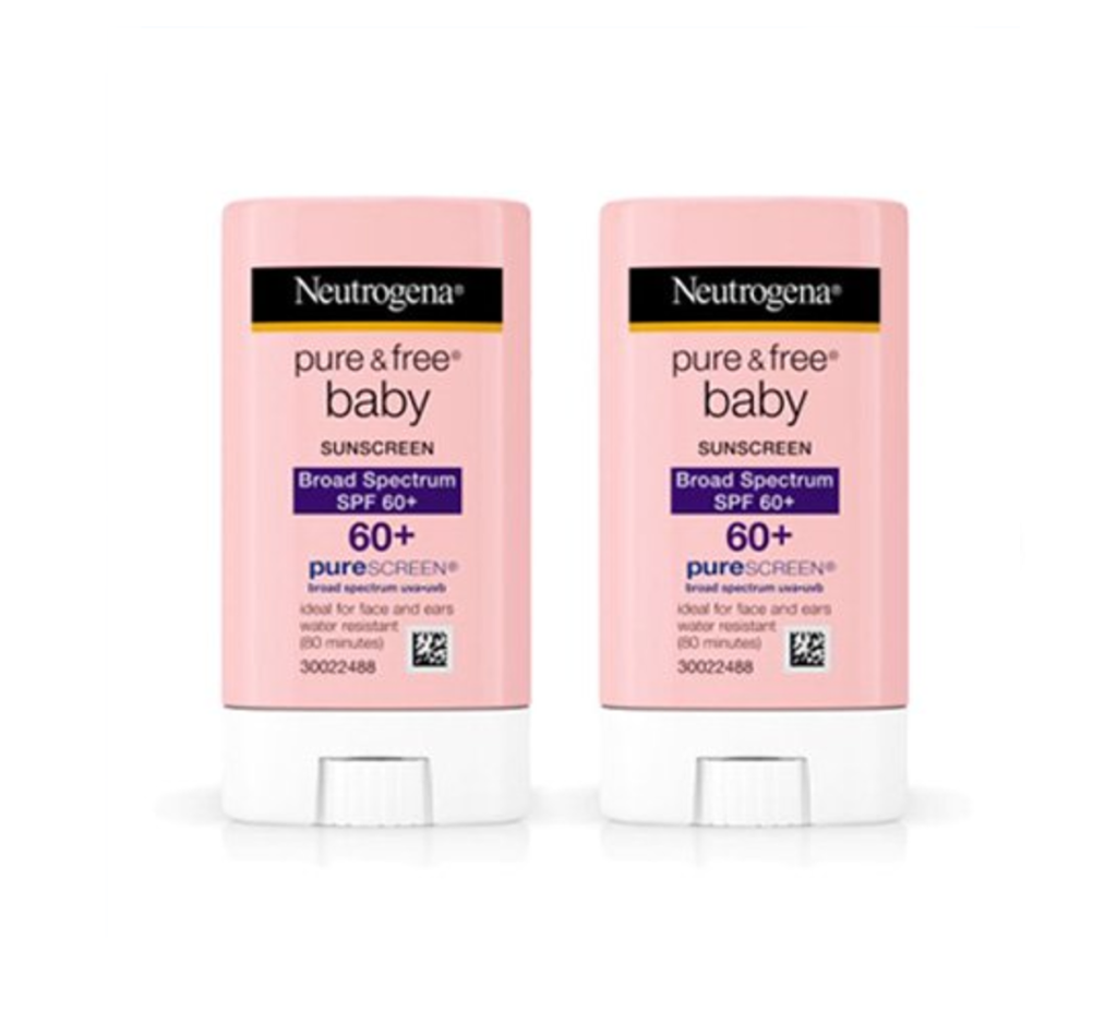 (2 Pack) Neutrogena Pure & Free Baby Mineral Sunscreen Stick