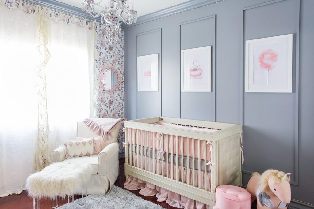 princess pink and grey nursery ideas grey walls and pink accents