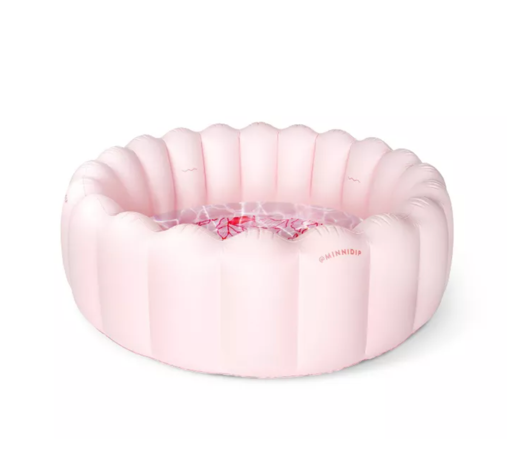 Minnidip Blushing Palms Kiddie Pool pink