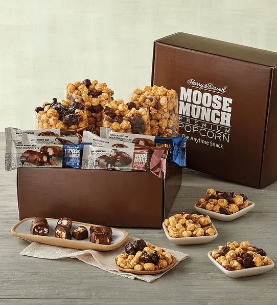 Moose Munch Premium Collection gourmet gift basket from harry & david