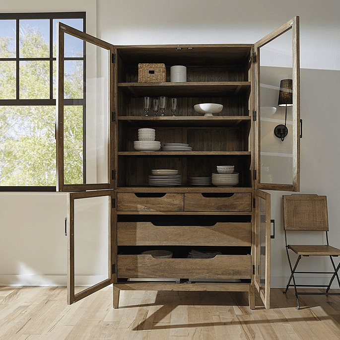 Handmade Wood Pantry Cabinet farmhouse furniture