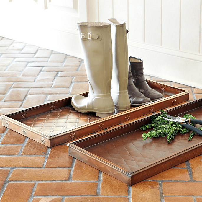Embossed Absolutely Necessary Boot Tray farmhouse accents