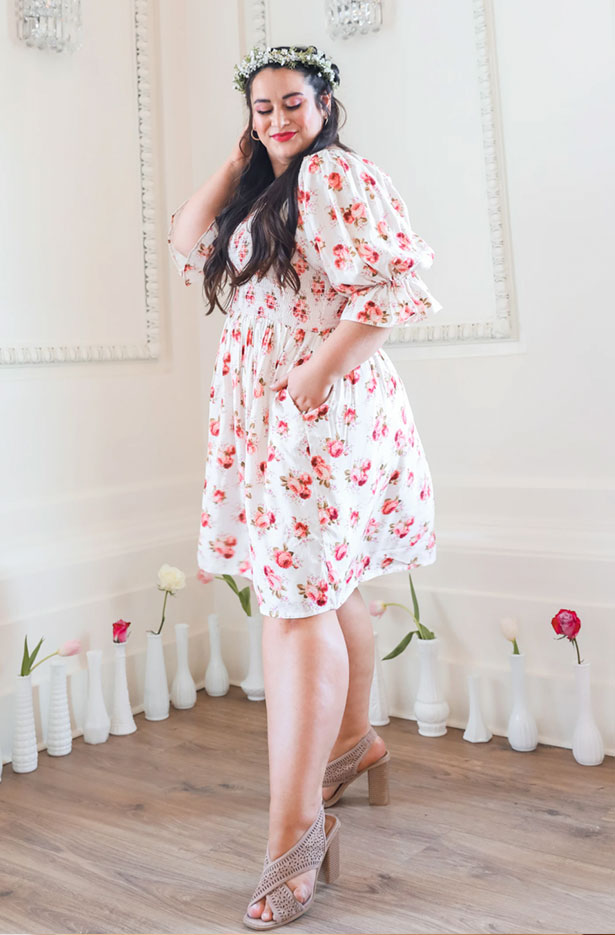 cute date outfit floral dress