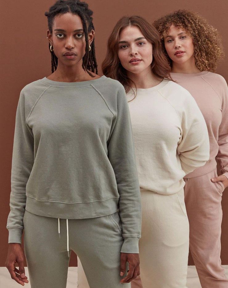 sustainable sweaters earthy colors