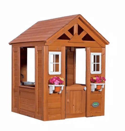 Backyard Discovery Timberlake Cedar Wooden Playhouse playhouse for girls outdoor playhouse