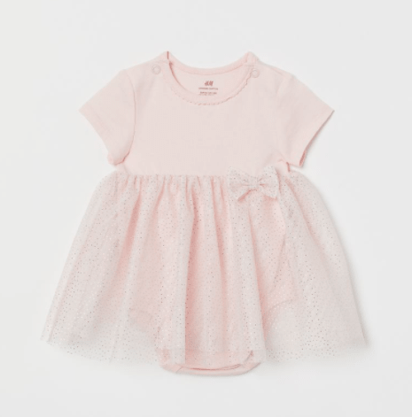 Pink Tutu Jersey Dress for Baby girl