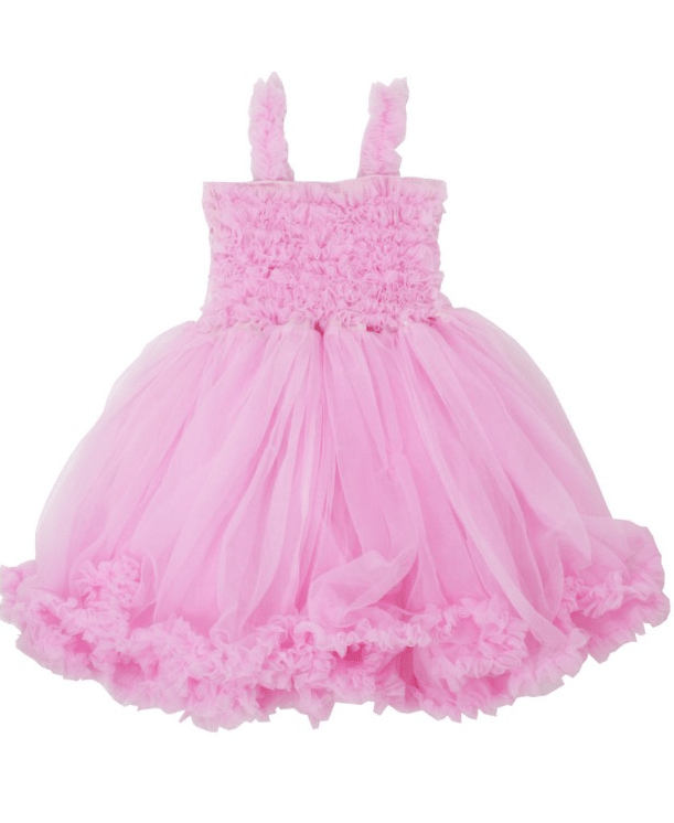 Pink Princess Petti Dress for baby and toddler rufflebutts