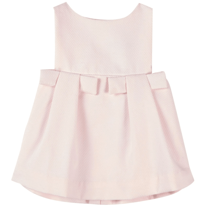 Pleated Pink Dress for Baby Girl