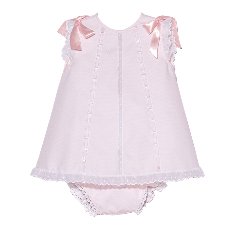 Baby Milagros Pink Dress with Bloomers