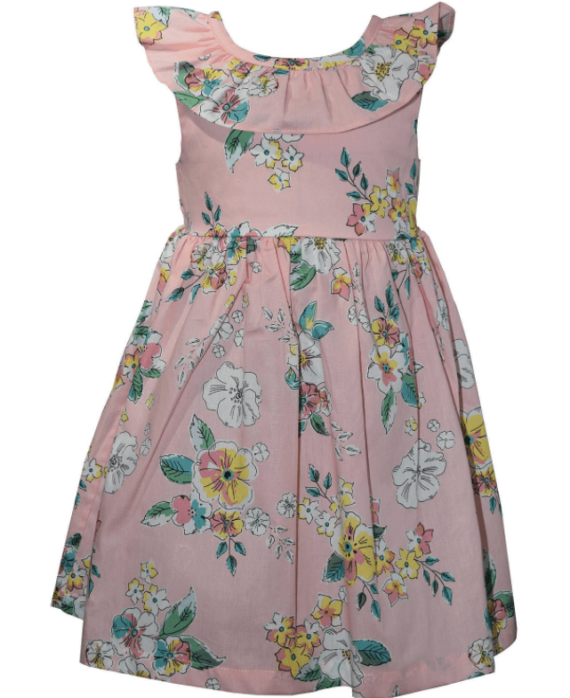 Blush Watercolor Floral Dress