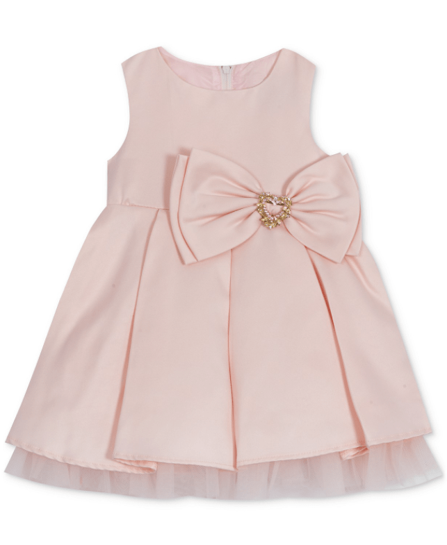 Pink Satin Dress for Baby