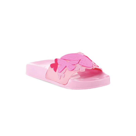 Sophia Webster Pink Slide Sandals for Toddlers Girls  toddler shoes for summer 