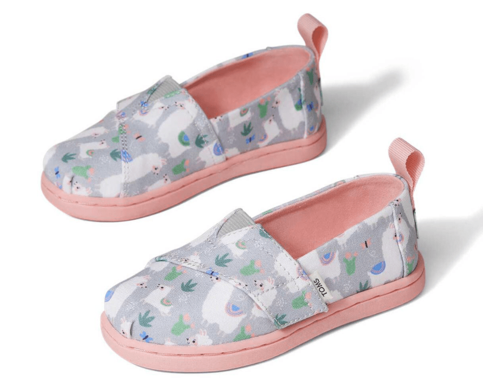 toms llama girl toddler shoes for summer 
