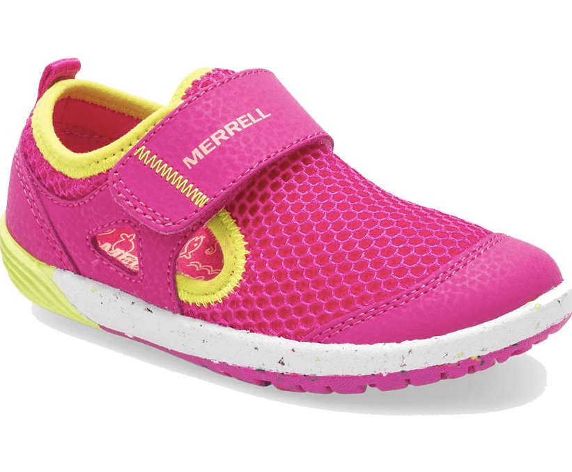 Pink Merrell bare steps h2O sneakers cute water shoes for toddlers girl