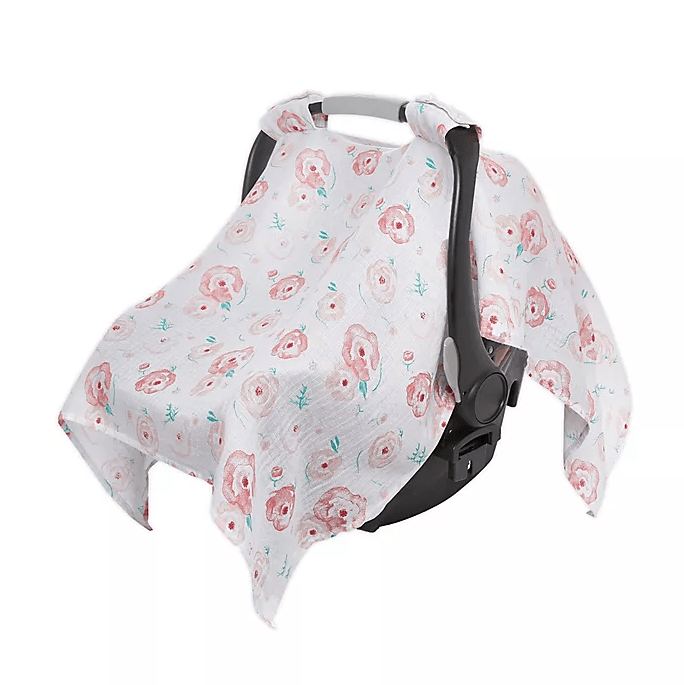 aden + anais Muslin Car Seat Cover Canopy infant car seat cover for baby girl