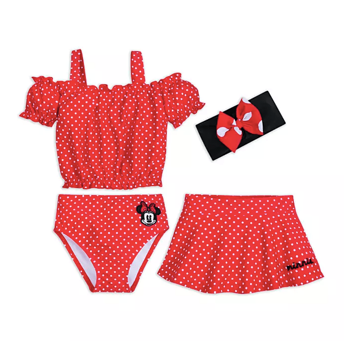 Minnie Mouse Deluxe Swimsuit Set for Girls