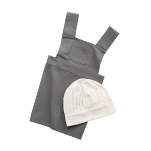 chic grey apron for kids