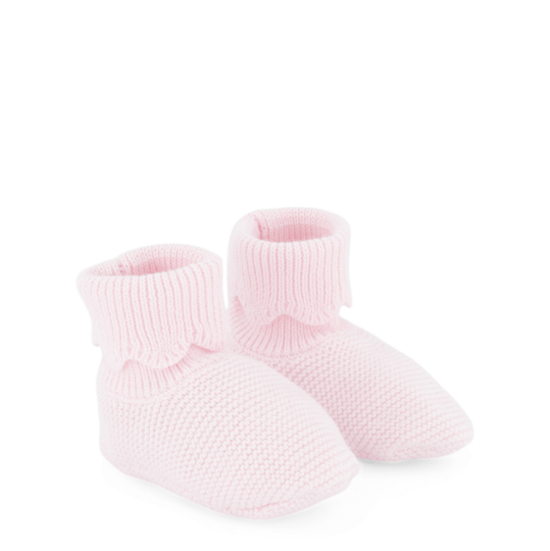 Jacadi Cotton Pink Booties for baby girl