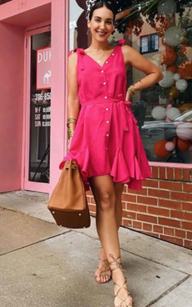 cute summer clothes pink dress
