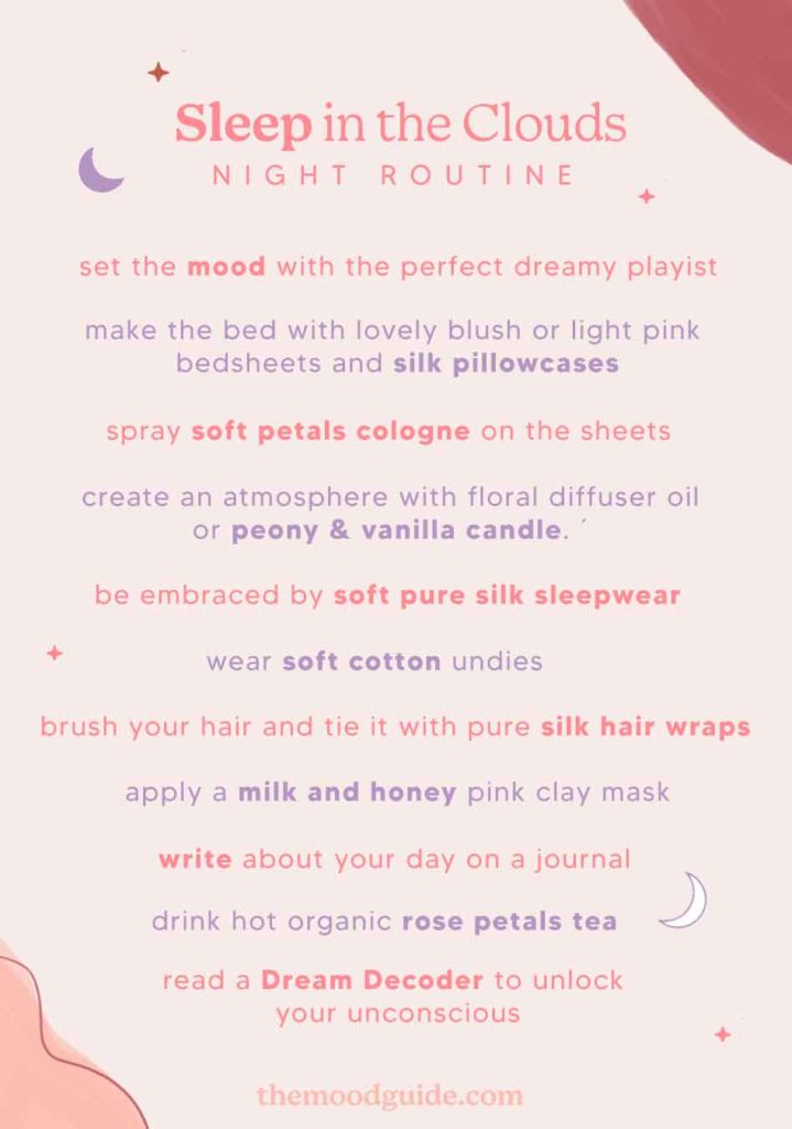 night routine ideas for women. sleep routine for adults. self care checklist