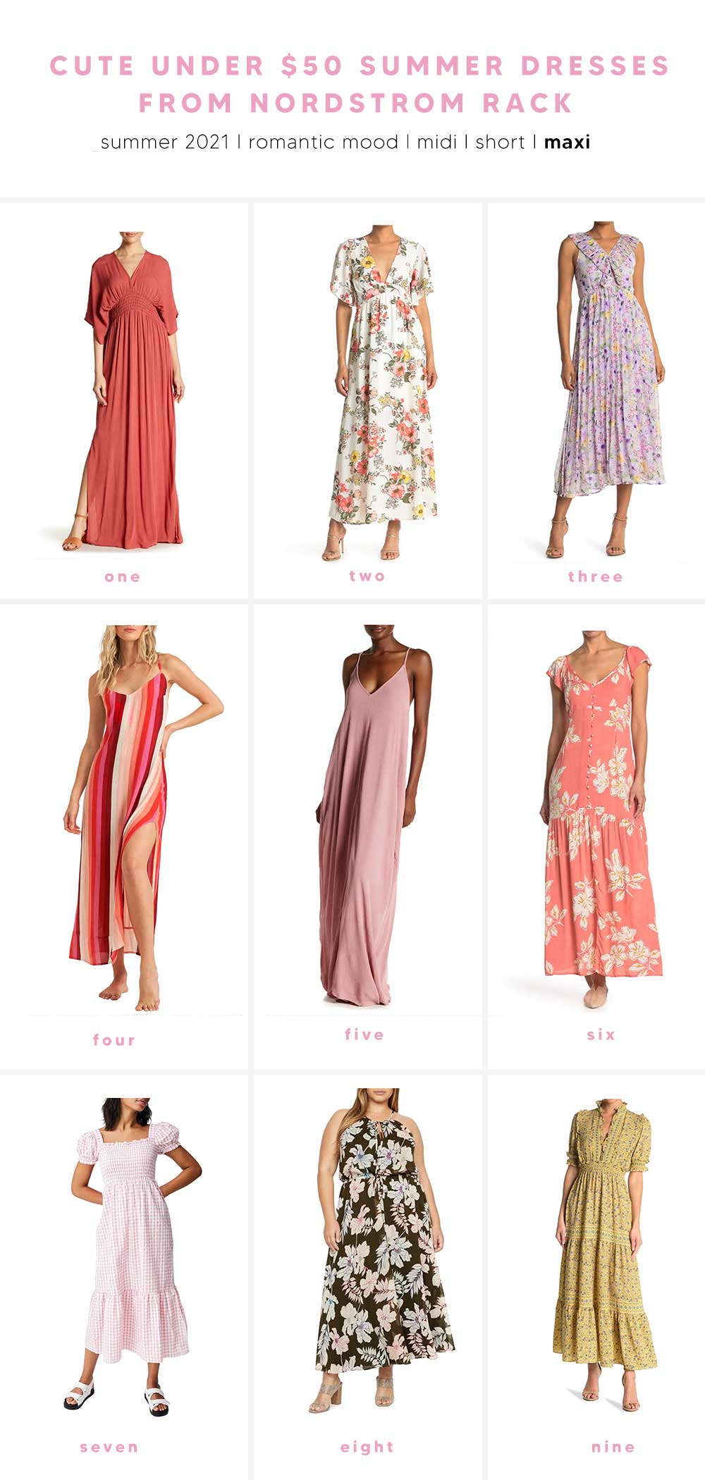 The Prettiest Girly Summer Dresses Under 50 from Nordstrom Rack - The Mood  Guide