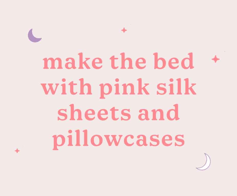 pink silk aesthetic. sleep aesthetic