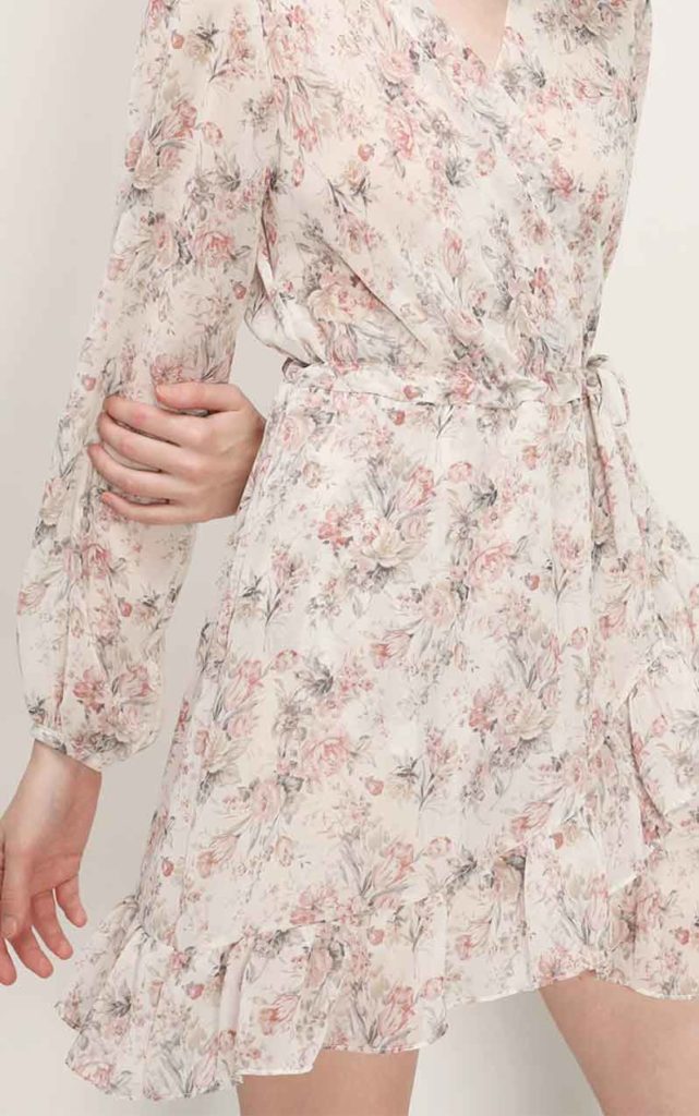 cute summer spring clothes floral long sleeve flowy dress
