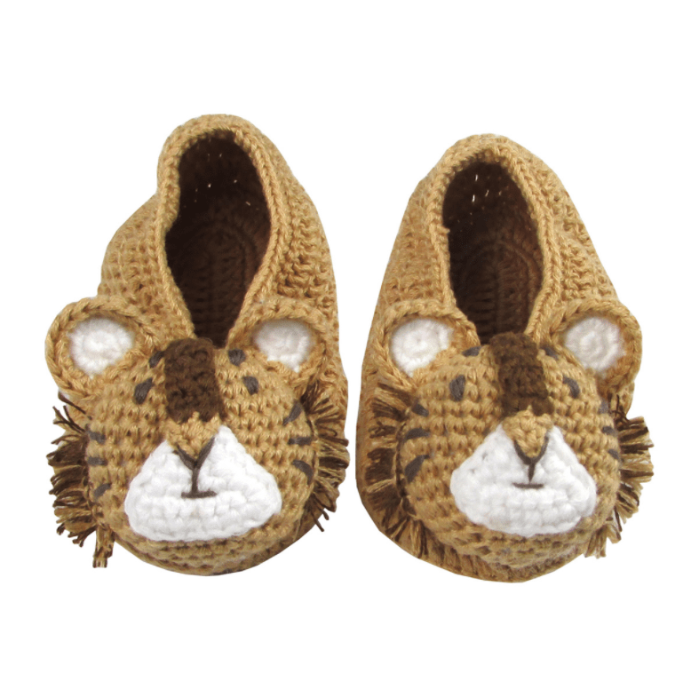 Albetta Tiger Crochet Baby Booties