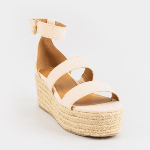 Francesca's Platform Wedge Sandals With Ankle Strap cute summer shoes