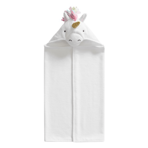 pottery barn hooded towels for baby girl unicirn