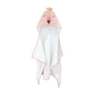 flamingo hooded towels for baby girl