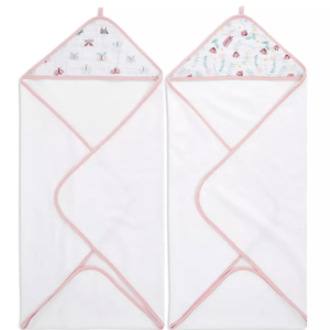 aden anais hooded towels for baby girl floral