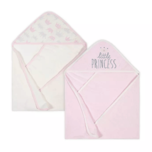 gerber hooded towels for baby girl 2 pack