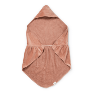 OEKO-TEX certified faded rose hooded towel 
