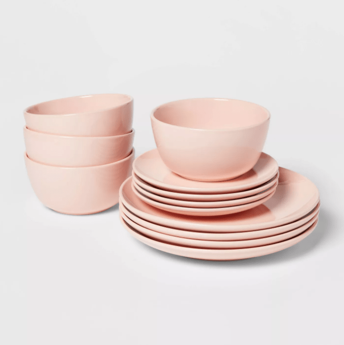 Avesta Pink Dinnerware Set Without Mug