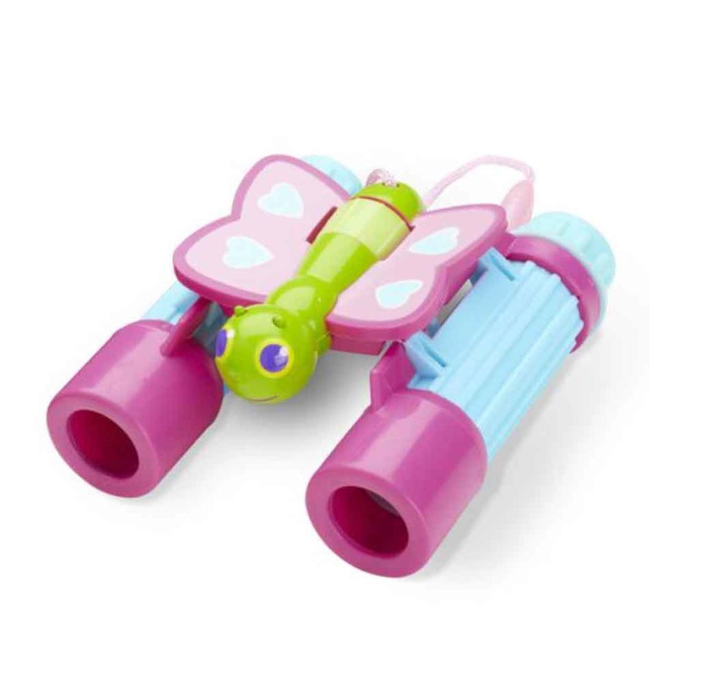 outdoorsy toy for toddler girl pink butterfly binoculars