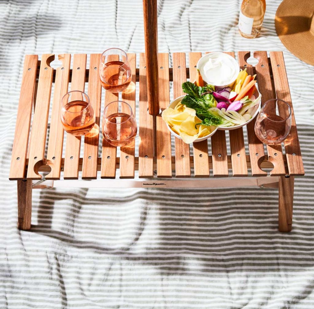 cottagecore picnic folding table. cottagecore picnic ideas