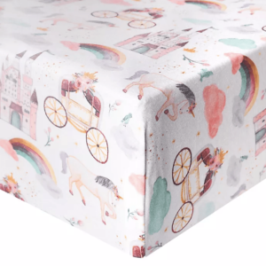 Castle, Rainbows & Unicorns Crib Sheet, 
Cooper Pearl