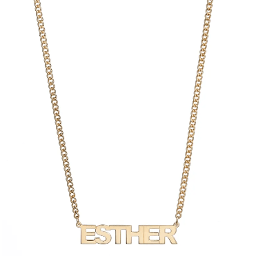 Capital Letter Personalized Name Necklace, by Jane Basch Designs Necklaces With Baby Names