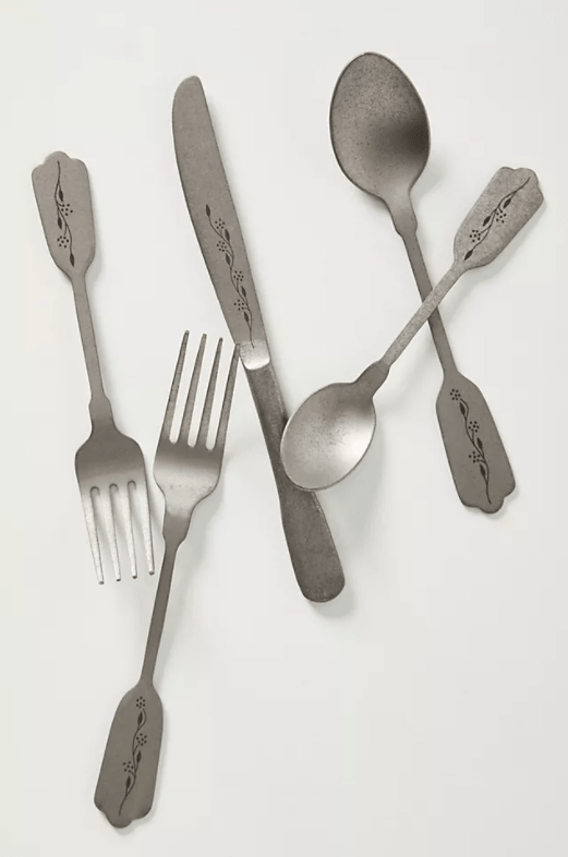 Feminine Vintage Inspired Cutlery Set (5-piece)