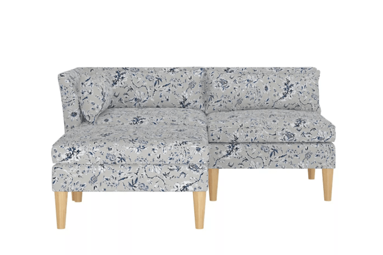 Grey & Blue Floral Sectional Sofa , Target