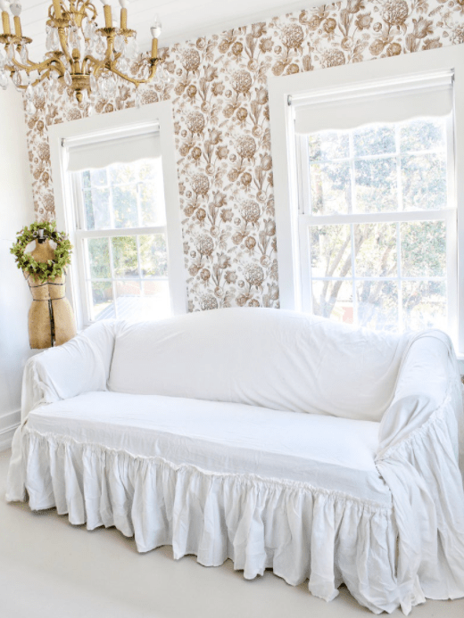Beautiful Shabby Chic Slipcover For Sofas