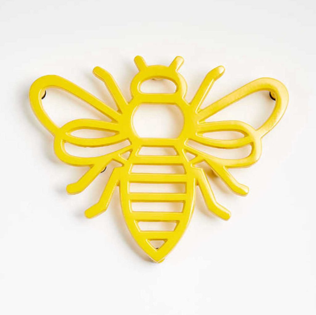 bee gifts kitchen trivet