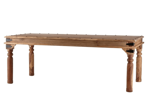 Rectangle Rustic Wood Dining Table, Home Depot