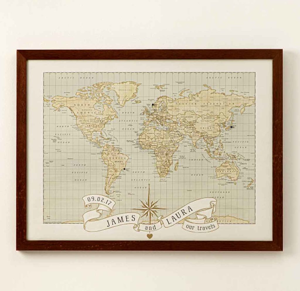 map gift for travelers