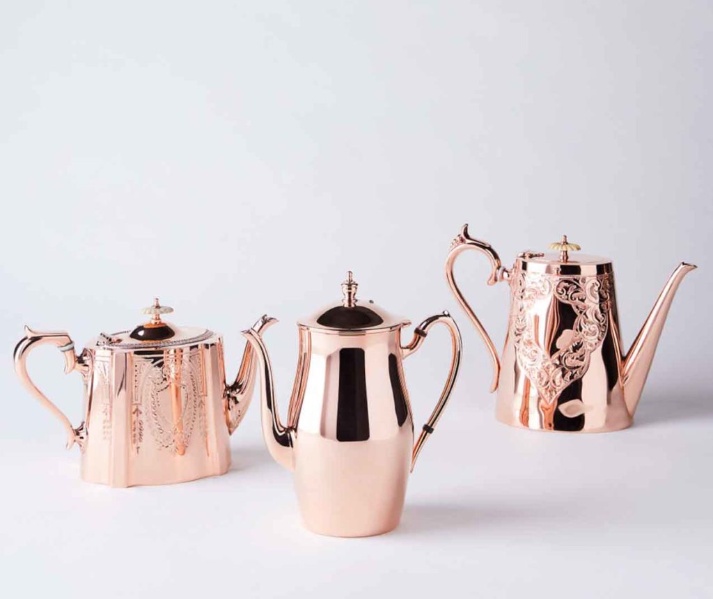 copper tea kettle vintage antique