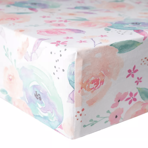Watercolor Enchanting Garden floral crib sheets 
Cooper Pearl