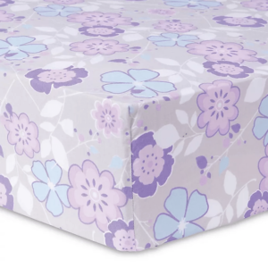 Purple Flowers Crib Sheets 
Trend Lab