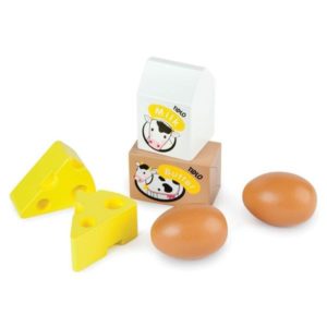Bigjigs
Dairy and Eggs wood Play Food, Age 3+